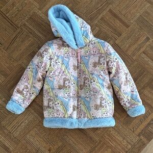 Reversible Disney Princess Jacket with Blue and Pink